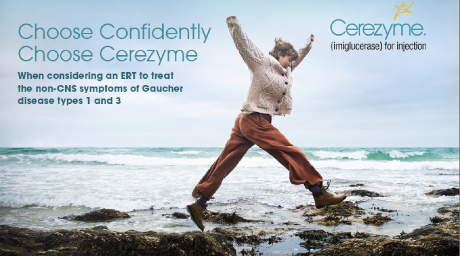 Thumbnail of the Cerezyme® (imiglucerase) for injection patient brochure